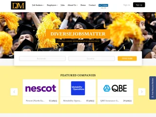 DiverseJobsMatter platform preview DiverseJobsMatter platform preview