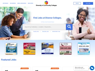 Diversity In Community Colleges platform preview