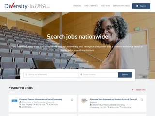 DiversityInHigherEducation.com screenshot preview