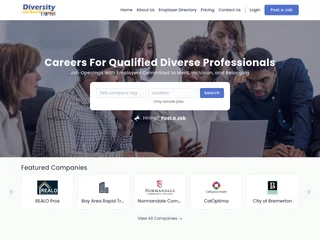 Diversity Job Board platform preview Diversity Job Board platform preview
