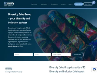 Diversity Jobs Group platform preview