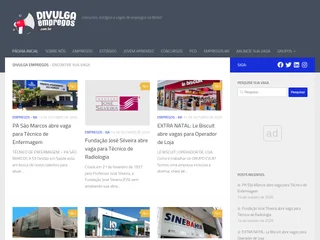 Divulga Empregos platform preview Divulga Empregos platform preview