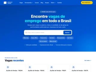 Divulga Vagas platform preview Divulga Vagas platform preview