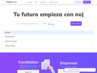Mi Futuro Empleo platform preview Mi Futuro Empleo platform preview