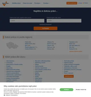 DobráPráce.cz platform preview