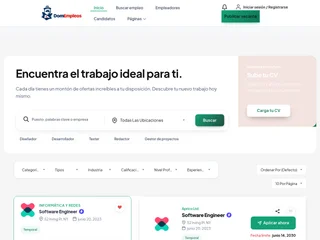DomEmpleos platform preview DomEmpleos platform preview