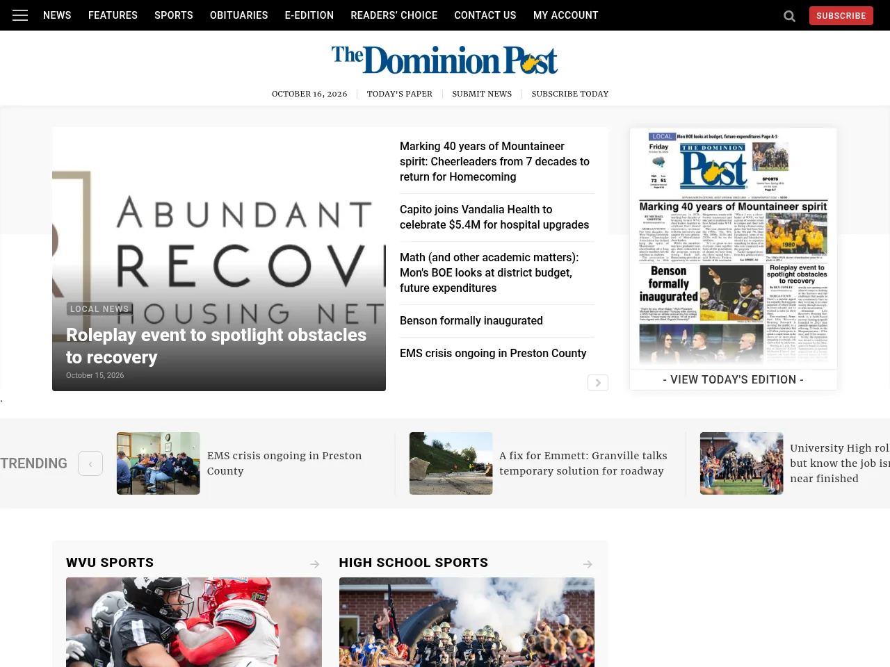 The Dominion Post website screenshot
