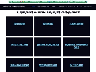 DPSA & VACANCIES HUB platform preview DPSA & VACANCIES HUB platform preview