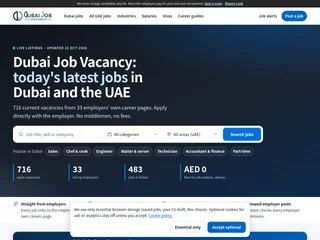 Dubai Job Vacancy platform preview