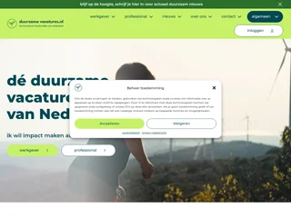 Duurzame Vacatures platform preview