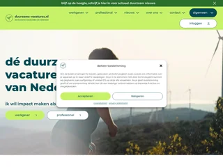 duurzamevacatures.nl screenshot preview duurzamevacatures.nl screenshot preview