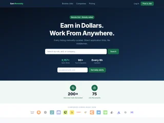 Earn Remotely platform preview