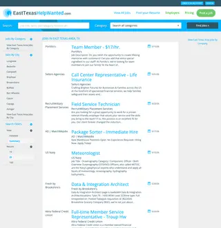 EastTexasHelpWanted.com platform preview