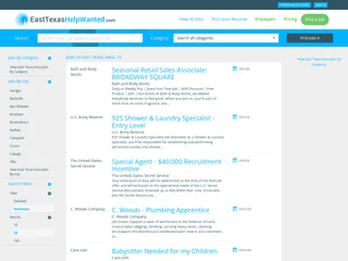 EastTexasHelpWanted.com platform preview