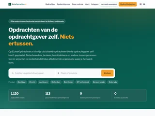 EchteOpdrachten.nl platform preview EchteOpdrachten.nl platform preview