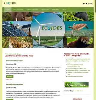 EcoJobs.com screenshot preview