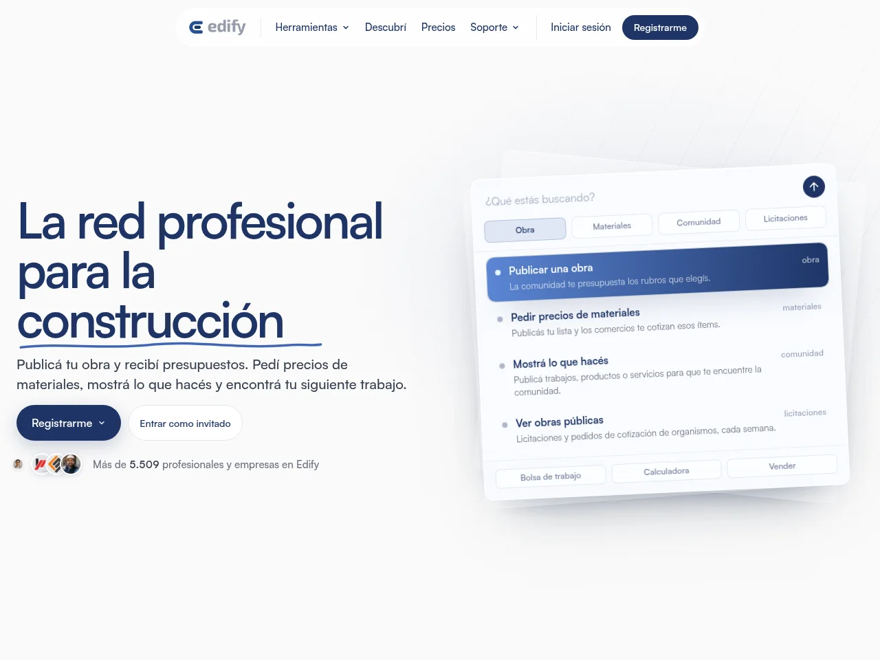 Edify screenshot Edify job board platform screenshot showing job search interface