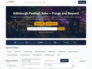 Edinburgh Festival Jobs screenshot preview Edinburgh Festival Jobs screenshot preview