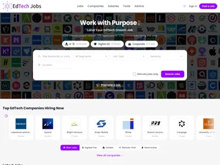EdTechJobs.io screenshot preview EdTechJobs.io screenshot preview