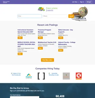 EducationJobSite platform preview