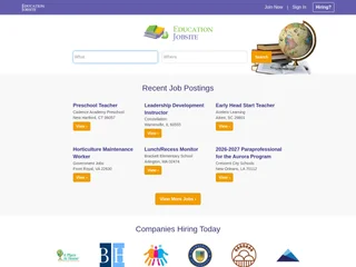 EducationJobSite platform preview EducationJobSite platform preview