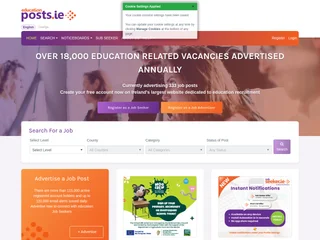 EducationPosts.ie platform preview