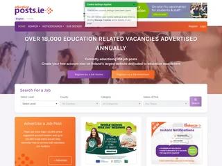 EducationPosts.ie screenshot preview EducationPosts.ie screenshot preview