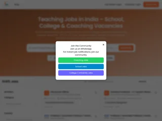 EduJobsIndia platform preview EduJobsIndia platform preview
