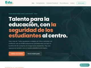 Edutalent Chile platform preview Edutalent Chile platform preview