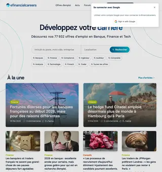 eFinancialCareers screenshot preview