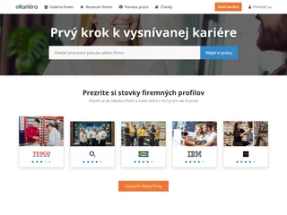 eKariera.sk screenshot preview eKariera.sk screenshot preview