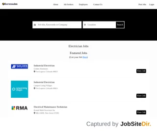ElectricianJobs.com platform preview