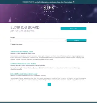 Elixir Job Board platform preview