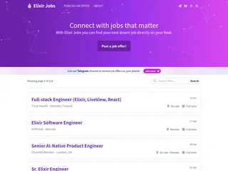 Elixir Jobs platform preview Elixir Jobs platform preview