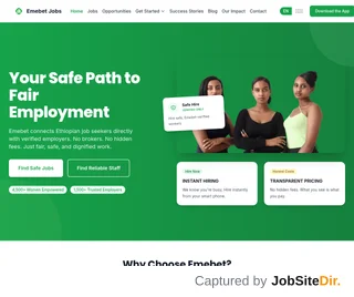Emebet Jobs platform preview Emebet Jobs platform preview