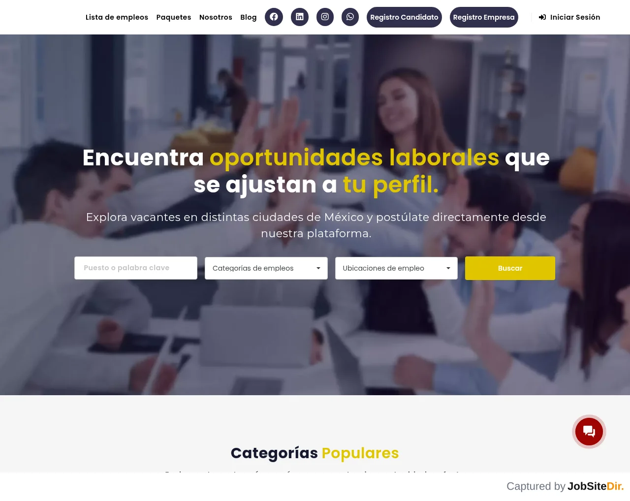 Empleando México website screenshot