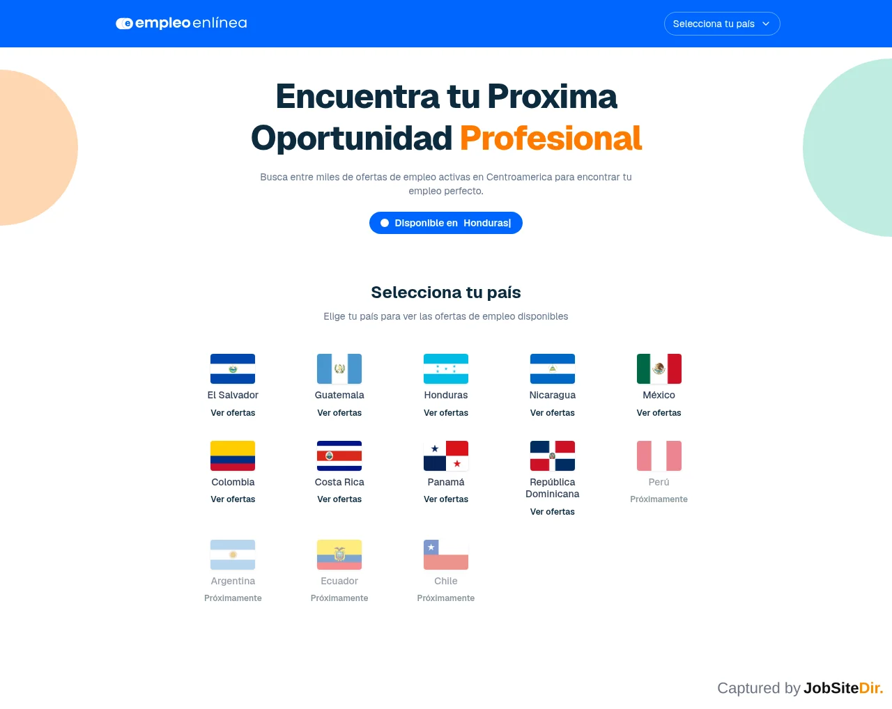 EmpleoEnLinea website screenshot