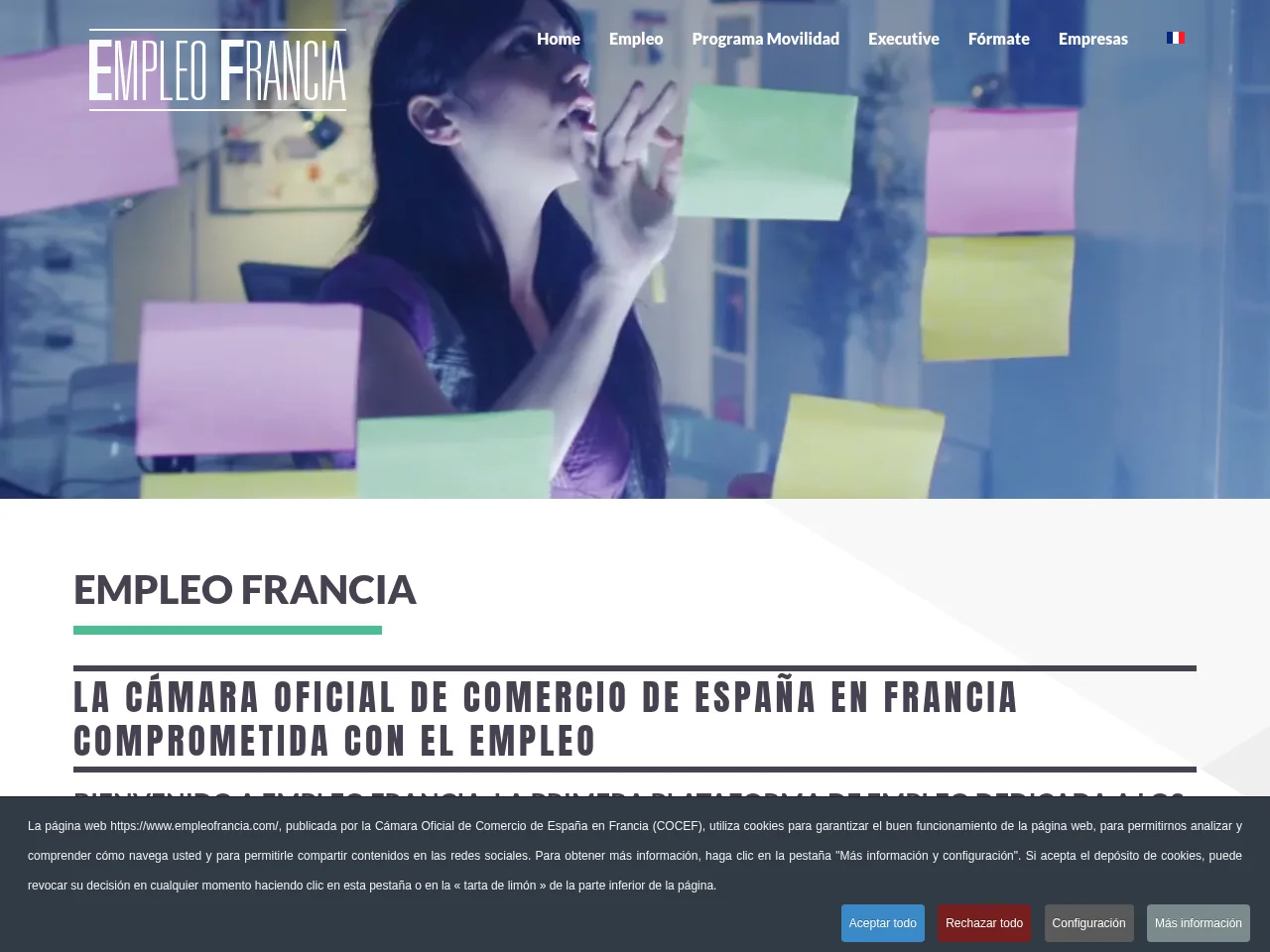 Empleo Francia screenshot Empleo Francia job board platform screenshot showing job search interface