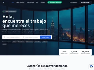 EmpleoLibre.mx platform preview EmpleoLibre.mx platform preview