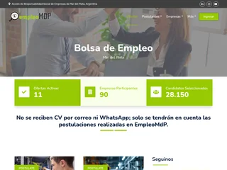 empleoMdP platform preview empleoMdP platform preview