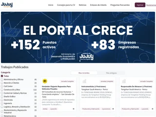 Portal de Empleo de Jujuy platform preview