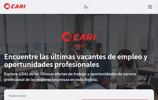 empleos.caribolivia.com screenshot preview