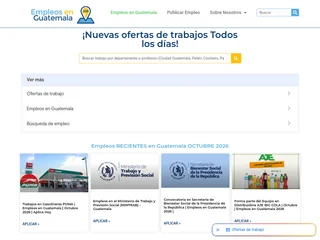 Empleos en Guatemala platform preview