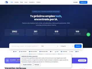 TG Empleos platform preview