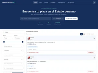 EmpleosPerú.net platform preview EmpleosPerú.net platform preview