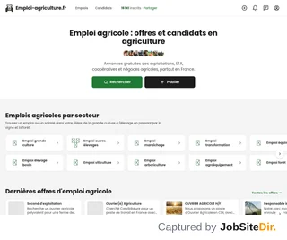 Emploi-agriculture.fr platform preview