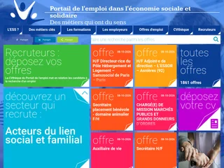 Portail Emploi Economie Sociale Solidaire platform preview Portail Emploi Economie Sociale Solidaire platform preview