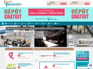 Emploi-Événementiel platform preview Emploi-Événementiel platform preview