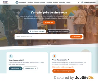 Espace Emploi CCHF platform preview Espace Emploi CCHF platform preview