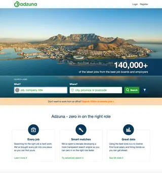 Adzuna screenshot preview